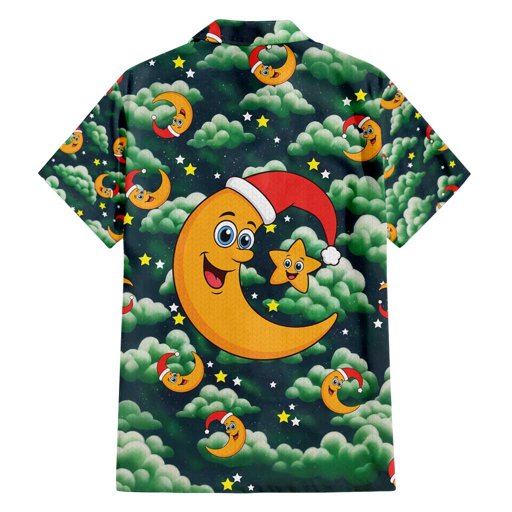 Christmas Moon and Star Family Matching Puletasi and Hawaiian Shirt Xmas Holiday Patterns - Wonder Print Shop