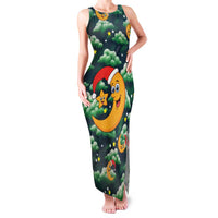 Christmas Moon and Star Family Matching Tank Maxi Dress and Hawaiian Shirt Xmas Holiday Patterns - Wonder Print Shop