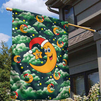 Christmas Moon and Star Garden Flag Xmas Holiday Patterns - Wonder Print Shop