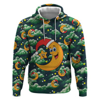 Christmas Moon and Star Hoodie Xmas Holiday Patterns - Wonder Print Shop
