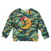 Christmas Moon and Star Kid Ugly Christmas Sweater Xmas Holiday Patterns - Wonder Print Shop