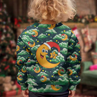 Christmas Moon and Star Kid Ugly Christmas Sweater Xmas Holiday Patterns - Wonder Print Shop