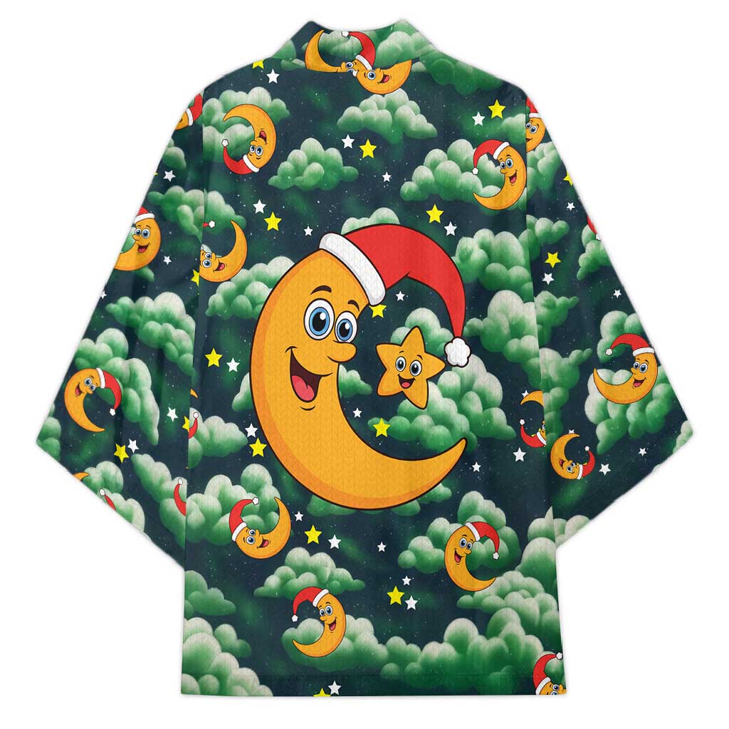 Christmas Moon and Star Kimono Xmas Holiday Patterns - Wonder Print Shop