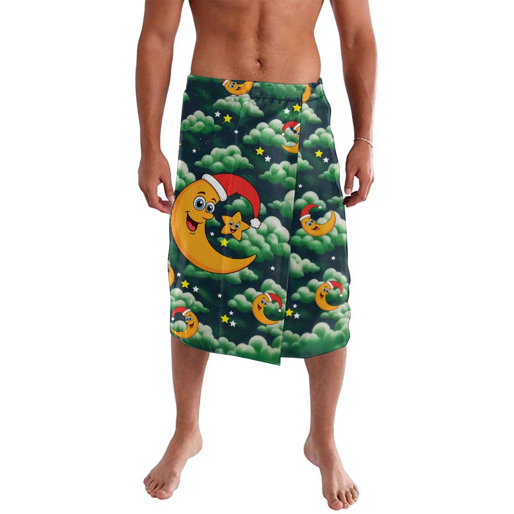 Christmas Moon and Star Lavalava Xmas Holiday Patterns - Wonder Print Shop