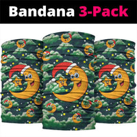 Christmas Moon and Star Neck Gaiter Xmas Holiday Patterns - Wonder Print Shop