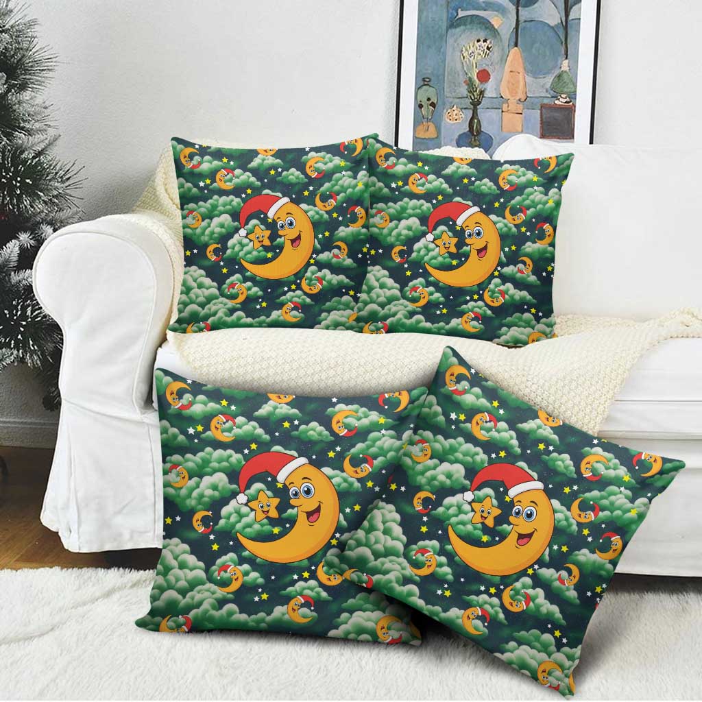Christmas Moon and Star Pillow Cover Xmas Holiday Patterns - Wonder Print Shop