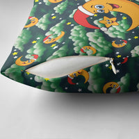 Christmas Moon and Star Pillow Cover Xmas Holiday Patterns - Wonder Print Shop