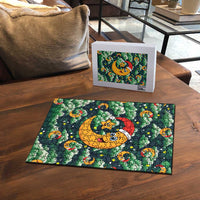 Christmas Moon and Star Puzzle Xmas Holiday Patterns - Wonder Print Shop