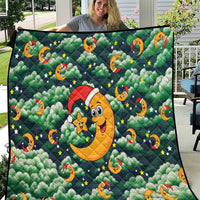 Christmas Moon and Star Quilt Xmas Holiday Patterns - Wonder Print Shop