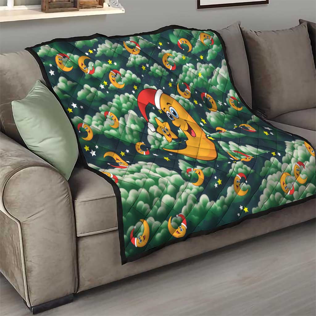 Christmas Moon and Star Quilt Xmas Holiday Patterns - Wonder Print Shop