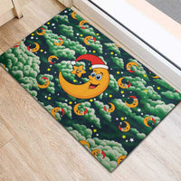 Christmas Moon and Star Rubber Doormat Xmas Holiday Patterns - Wonder Print Shop