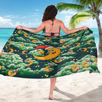 Christmas Moon and Star Sarong Xmas Holiday Patterns - Wonder Print Shop