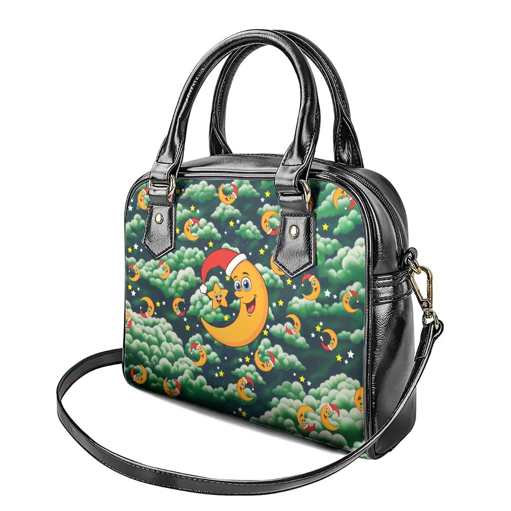 Christmas Moon and Star Shoulder Handbag Xmas Holiday Patterns - Wonder Print Shop