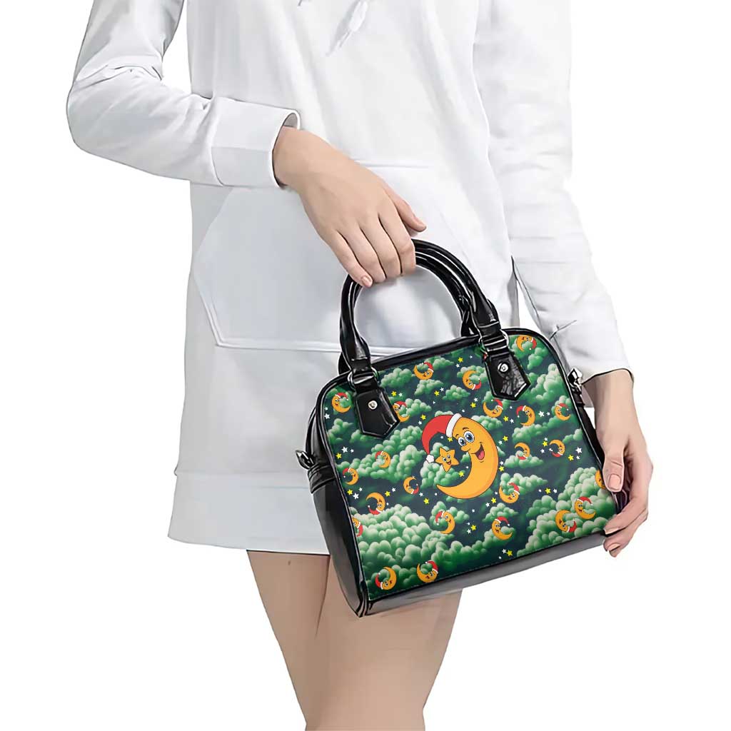 Christmas Moon and Star Shoulder Handbag Xmas Holiday Patterns - Wonder Print Shop