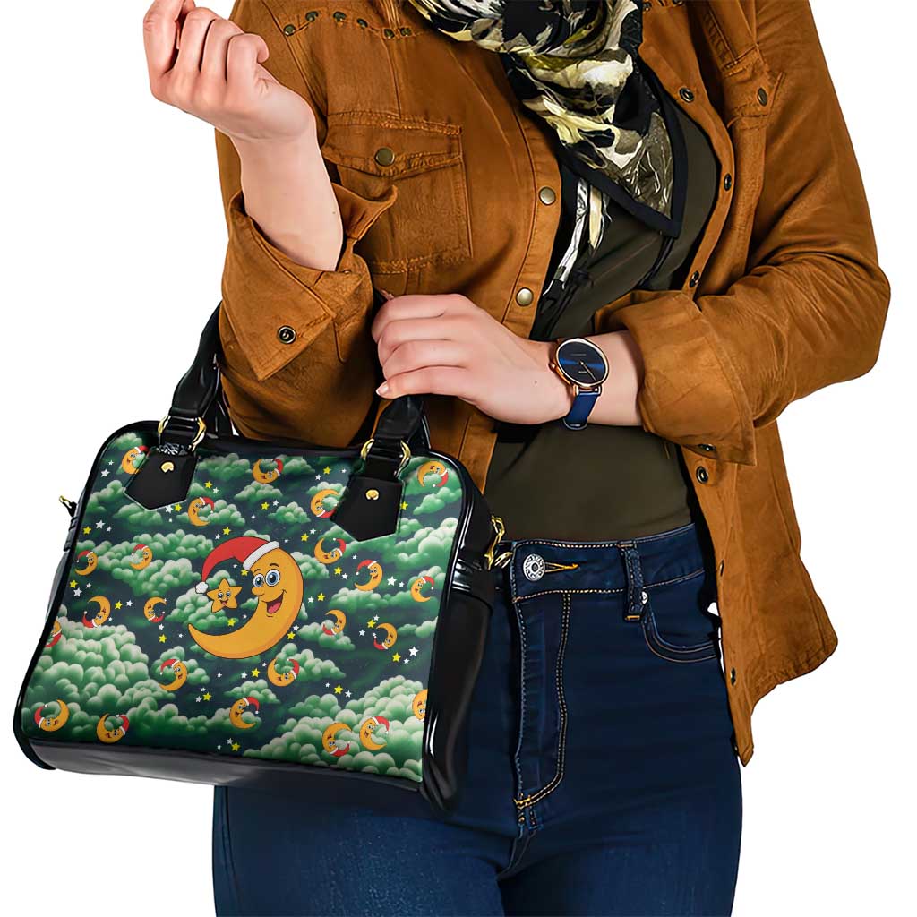 Christmas Moon and Star Shoulder Handbag Xmas Holiday Patterns - Wonder Print Shop