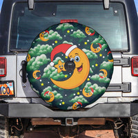 Christmas Moon and Star Spare Tire Cover Xmas Holiday Patterns - Wonder Print Shop