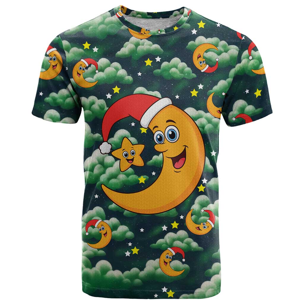 Christmas Moon and Star T Shirt Xmas Holiday Patterns - Wonder Print Shop
