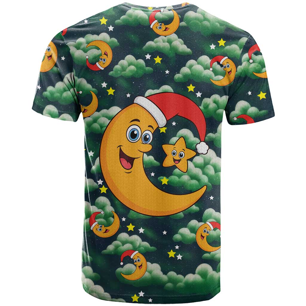 Christmas Moon and Star T Shirt Xmas Holiday Patterns - Wonder Print Shop