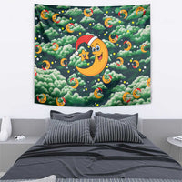 Christmas Moon and Star Tapestry Xmas Holiday Patterns - Wonder Print Shop