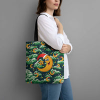 Christmas Moon and Star Tote Bag Xmas Holiday Patterns - Wonder Print Shop
