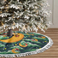 Christmas Moon and Star Tree Skirt Xmas Holiday Patterns - Wonder Print Shop