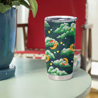 Christmas Moon and Star Tumbler Cup Xmas Holiday Patterns - Wonder Print Shop