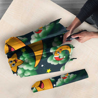 Christmas Moon and Star Umbrella Xmas Holiday Patterns - Wonder Print Shop
