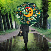 Christmas Moon and Star Umbrella Xmas Holiday Patterns - Wonder Print Shop