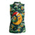 Christmas Moon and Star Women Sleeveless Polo Shirt Xmas Holiday Patterns - Wonder Print Shop