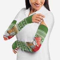 Christmas Mushroom House Arm Sleeves Xmas Holiday Patterns - Wonder Print Shop