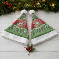 Christmas Mushroom House Christmas Santa Hat Xmas Holiday Patterns - Wonder Print Shop