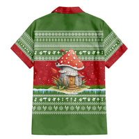 Christmas Mushroom House Family Matching Mermaid Dress and Hawaiian Shirt Xmas Holiday Patterns - Wonder Print Shop