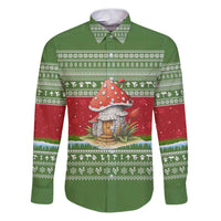 Christmas Mushroom House Family Matching Puletasi and Hawaiian Shirt Xmas Holiday Patterns - Wonder Print Shop