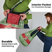 Christmas Mushroom House Grocery Bag Xmas Holiday Patterns - Wonder Print Shop