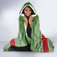 Christmas Mushroom House Hooded Blanket Xmas Holiday Patterns - Wonder Print Shop