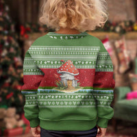 Christmas Mushroom House Kid Ugly Christmas Sweater Xmas Holiday Patterns - Wonder Print Shop