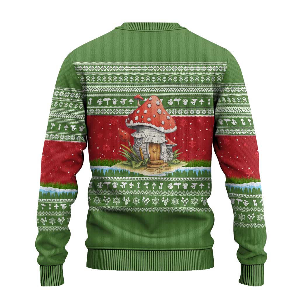 Christmas Mushroom House Ugly Christmas Sweater Xmas Holiday Patterns - Wonder Print Shop