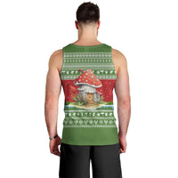 Christmas Mushroom House Men Tank Top Xmas Holiday Patterns - Wonder Print Shop