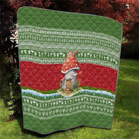 Christmas Mushroom House Quilt Xmas Holiday Patterns - Wonder Print Shop