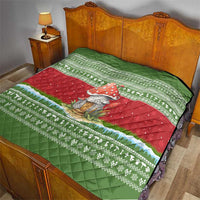 Christmas Mushroom House Quilt Xmas Holiday Patterns - Wonder Print Shop