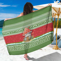Christmas Mushroom House Sarong Xmas Holiday Patterns - Wonder Print Shop