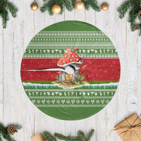 Christmas Mushroom House Tree Skirt Xmas Holiday Patterns - Wonder Print Shop