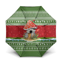 Christmas Mushroom House Umbrella Xmas Holiday Patterns - Wonder Print Shop