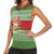 Christmas Mushroom House Women Sleeveless Polo Shirt Xmas Holiday Patterns - Wonder Print Shop