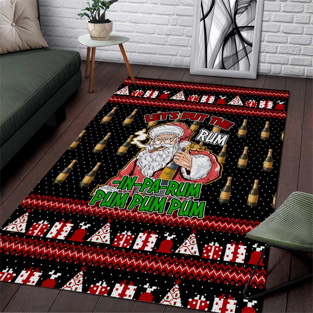 Santa Claus Christmas Area Rug Xmas Holiday Patterns - Wonder Print Shop