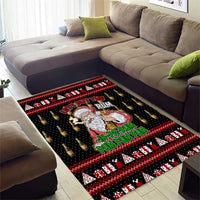 Santa Claus Christmas Area Rug Xmas Holiday Patterns - Wonder Print Shop