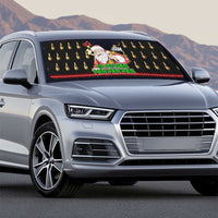 Santa Claus Christmas Auto Sun Shade Xmas Holiday Patterns - Wonder Print Shop