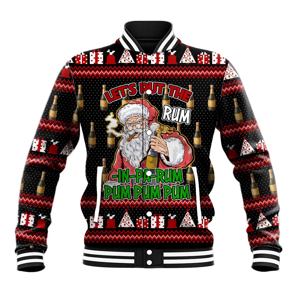 Santa Claus Christmas Baseball Jacket Xmas Holiday Patterns - Wonder Print Shop