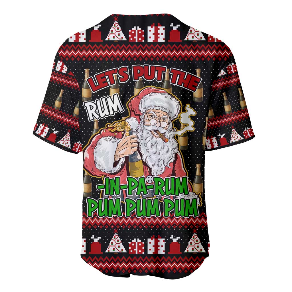 Santa Claus Christmas Baseball Jersey Xmas Holiday Patterns - Wonder Print Shop