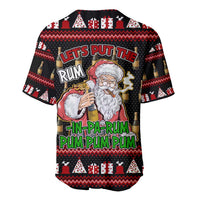 Santa Claus Christmas Baseball Jersey Xmas Holiday Patterns - Wonder Print Shop
